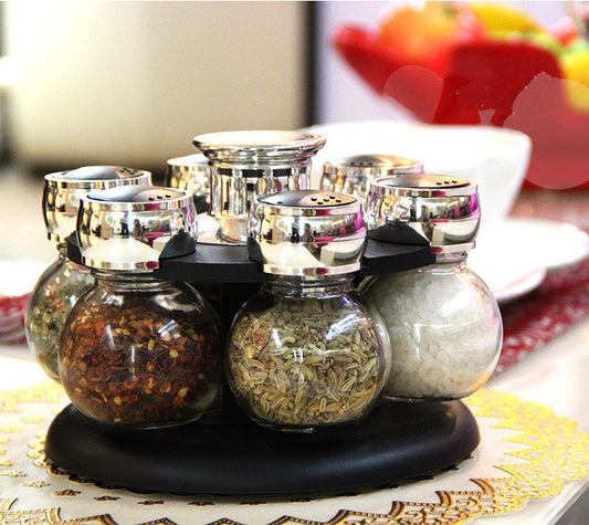 Rotary Seasoning Storage Spice Bottle Rack